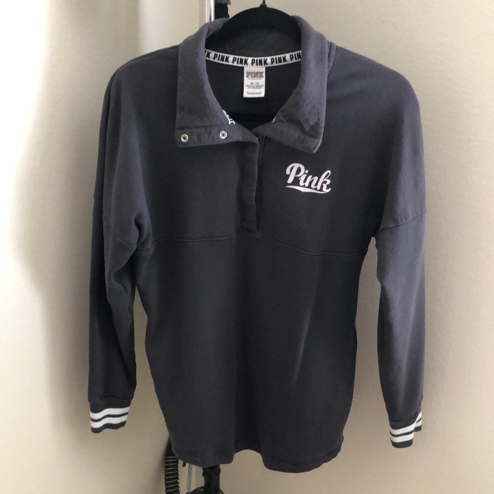 PINK Quarter Snap Sweatshirt